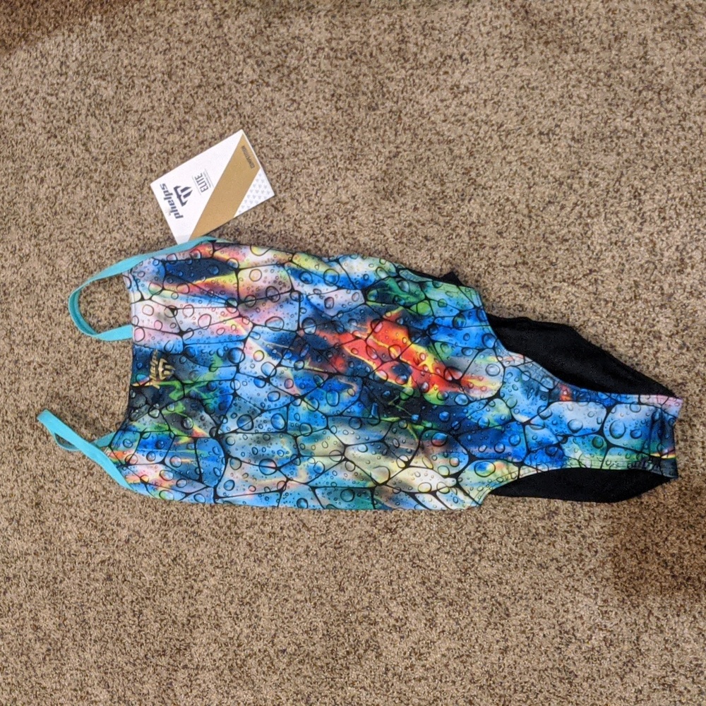 Women's Phelps Water Drop Tie Back Elite Suit - Size 30